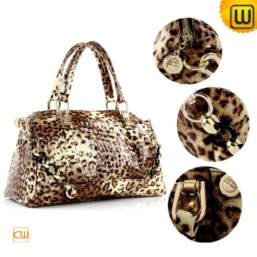 Leopard Print Leather Handbags CW300209 BAGS.CWMALLS.COM